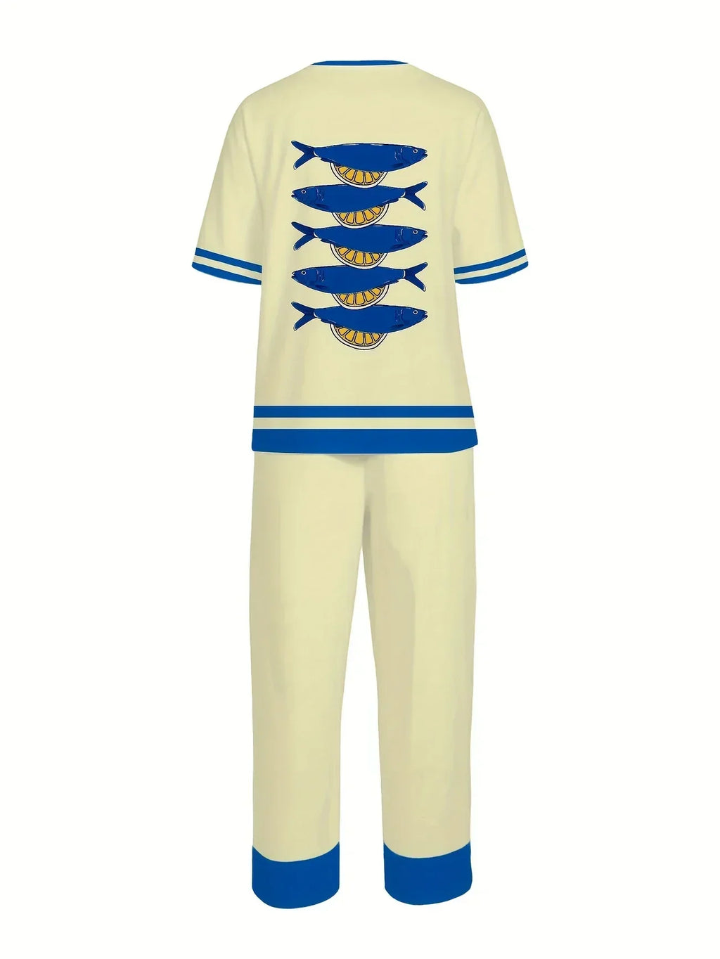 Chill Mode Co-Ord Set Half Sleeve T-shirt & Straight Leg Pant