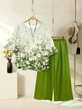 Chill Mode Co-Ord Set Half Sleeve T-shirt & Straight Leg Pant